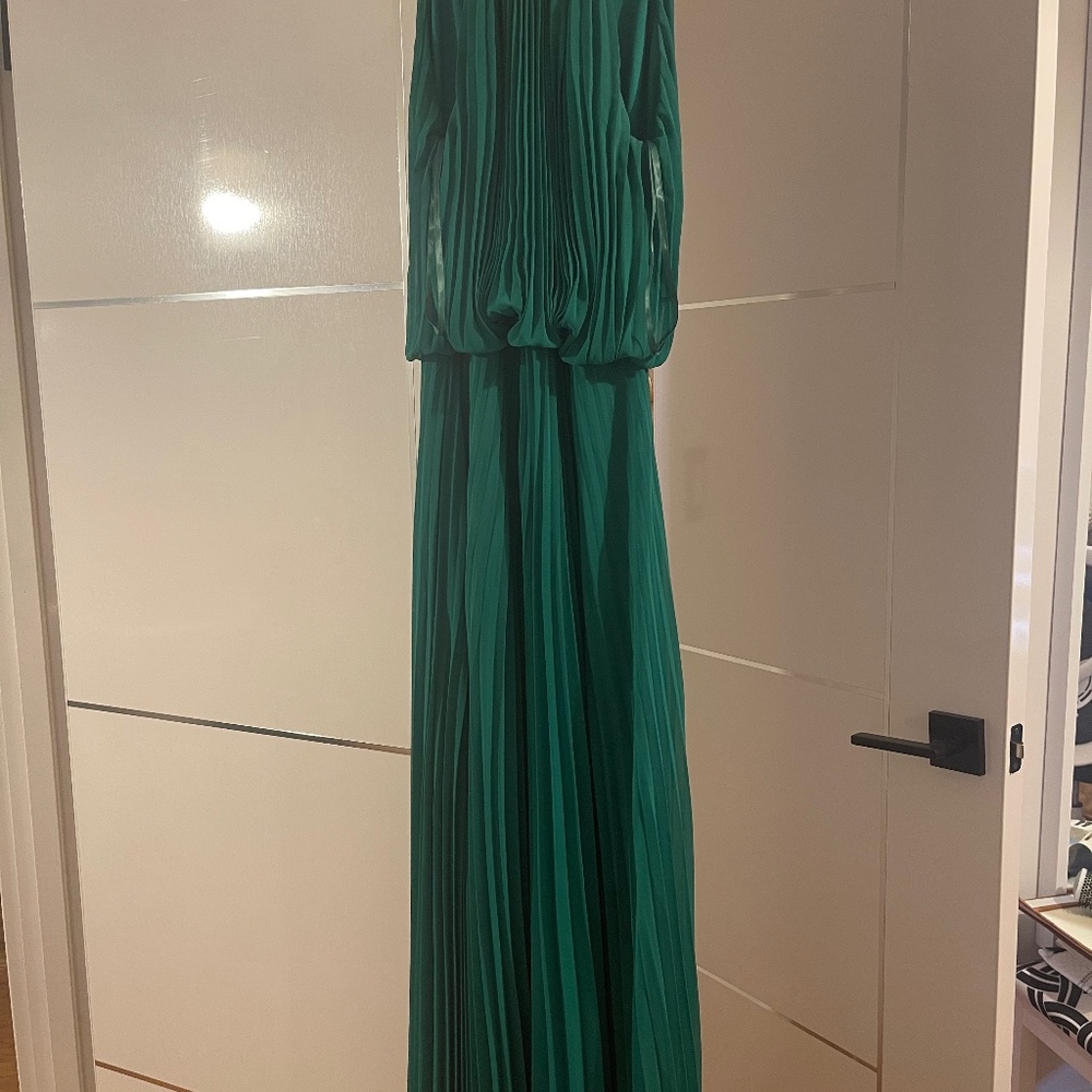 Green long  dress